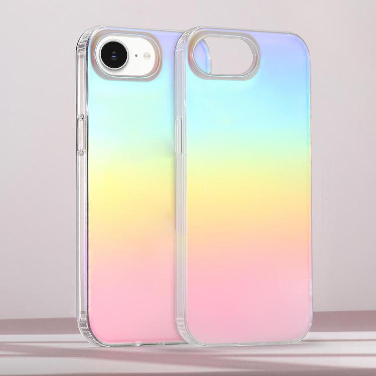 For iPhone 17e / 16e Frosted Color-plated Gradient Phone Case - Color Plating