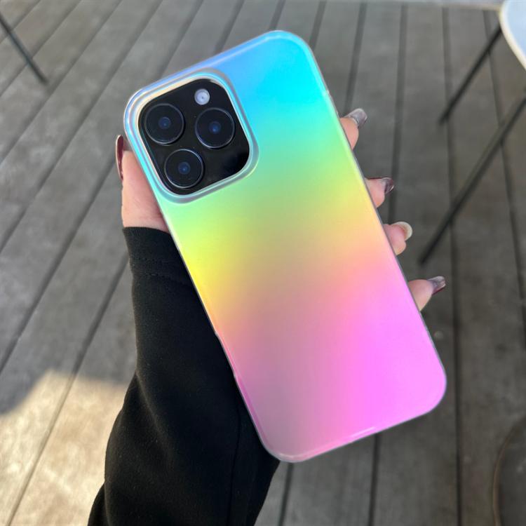 For iPhone 16 Pro Frosted Color-plated Gradient Phone Case - Color Plating