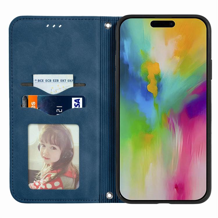 For iPhone 17 Retro Skin Feel Magnetic Flip Leather Phone Case