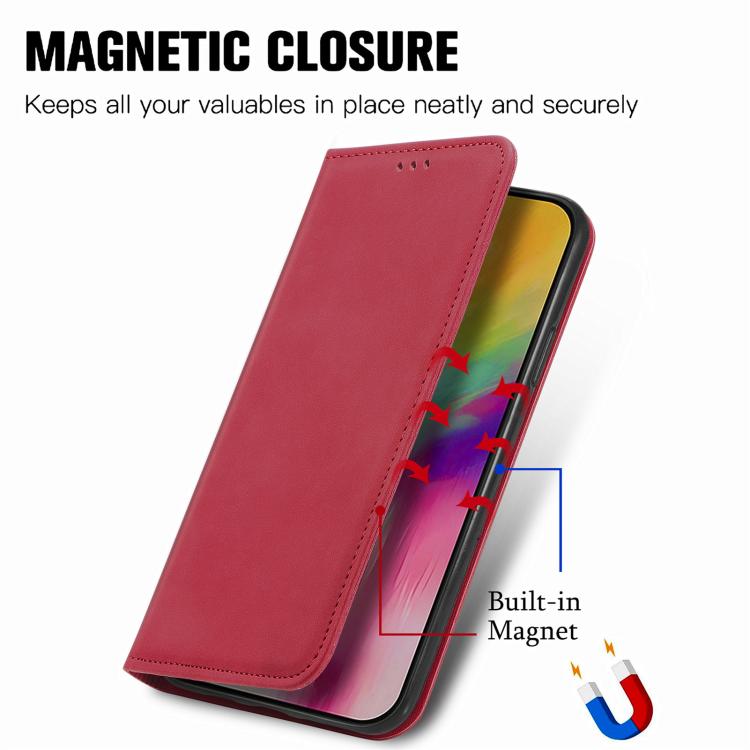 For iPhone 17 Retro Skin Feel Magnetic Flip Leather Phone Case