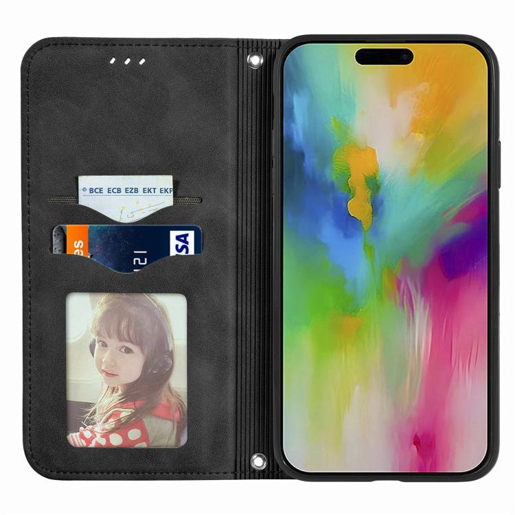 For iPhone 17 Retro Skin Feel Magnetic Flip Leather Phone Case
