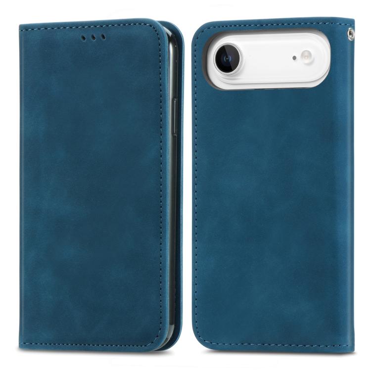 For iPhone Air Retro Skin Feel Magnetic Flip Leather Phone Case