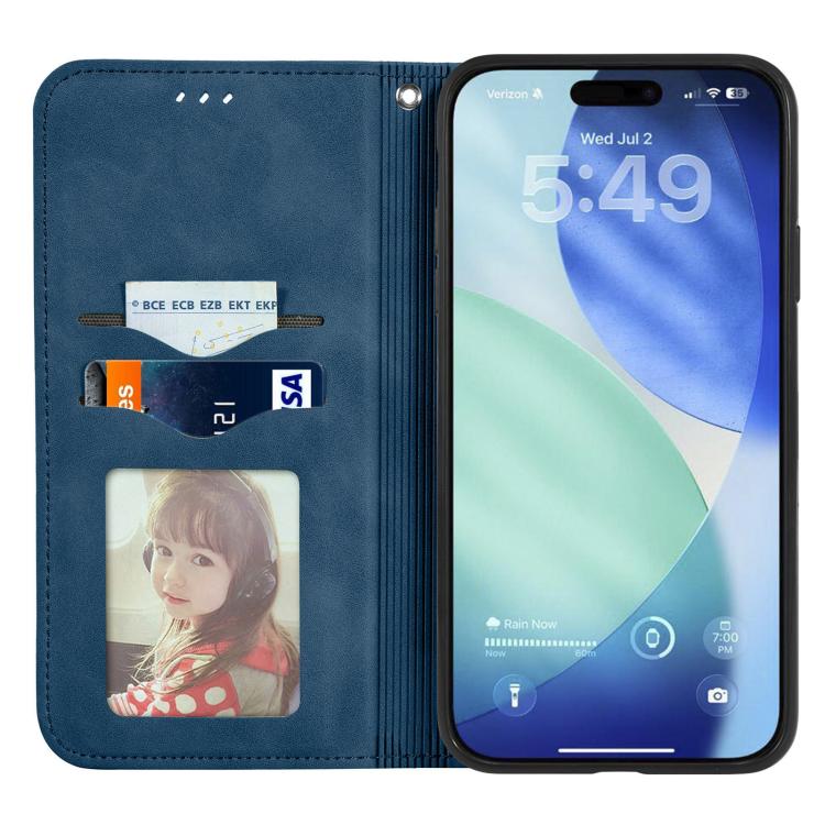 For iPhone Air Retro Skin Feel Magnetic Flip Leather Phone Case