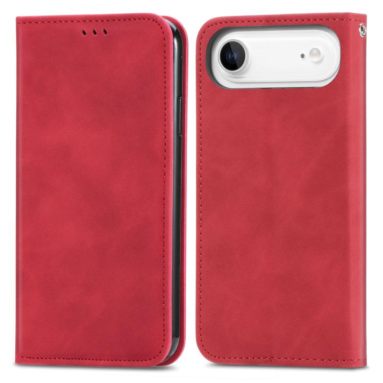 For iPhone Air Retro Skin Feel Magnetic Flip Leather Phone Case