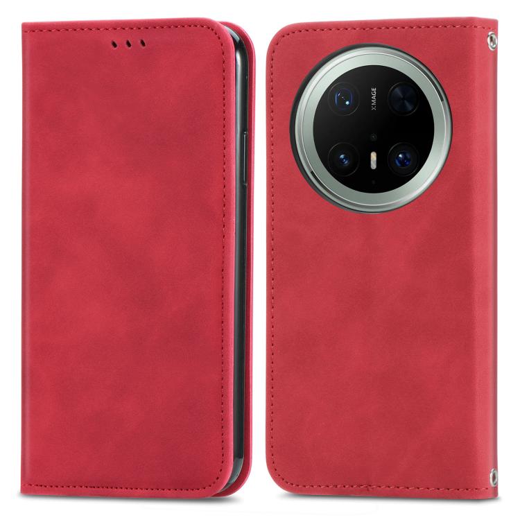 For Huawei Mate 70 Pro+ Retro Skin Feel Magnetic Flip Leather Phone Case
