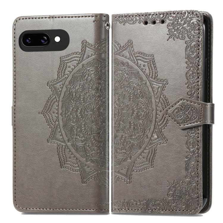 For Google Pixel 9a Mandala Flower Embossed Leather Phone Case