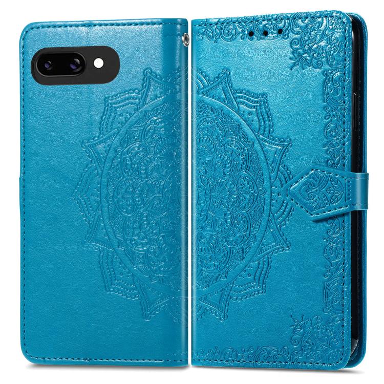 For Google Pixel 9a Mandala Flower Embossed Leather Phone Case