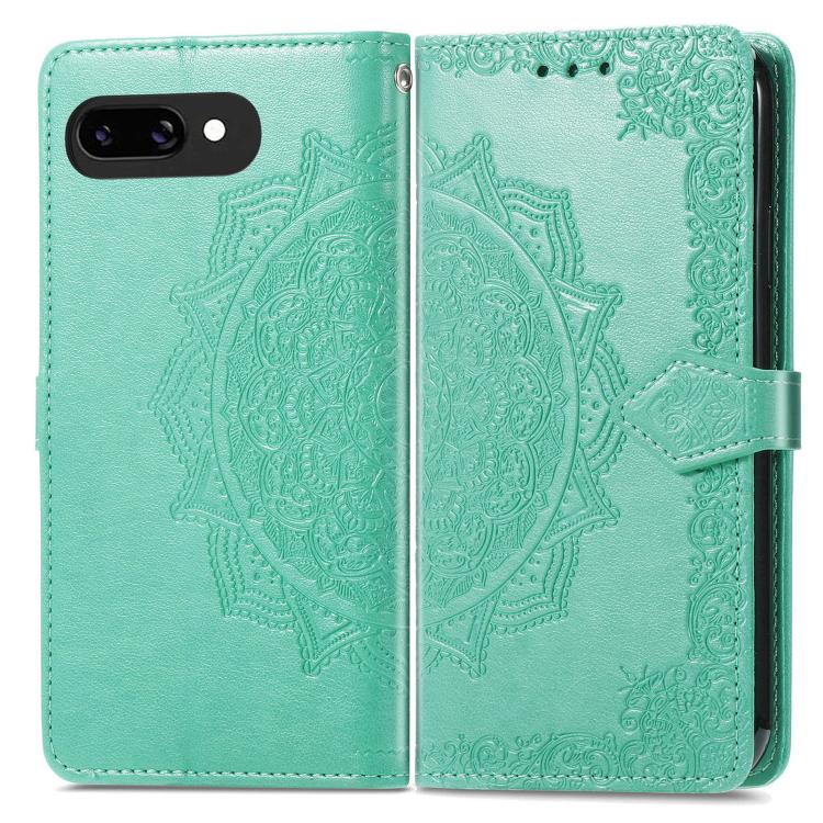 For Google Pixel 9a Mandala Flower Embossed Leather Phone Case