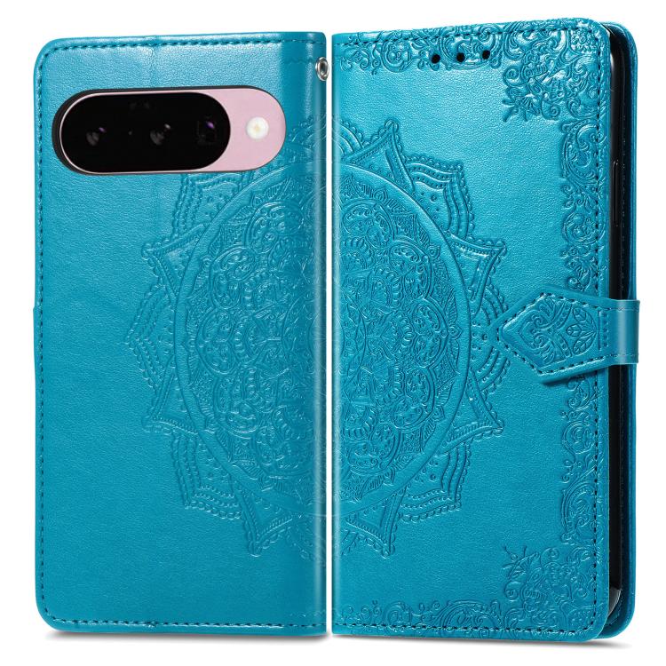 For Google Pixel 10 / 10 Pro Mandala Flower Embossed Leather Phone Case