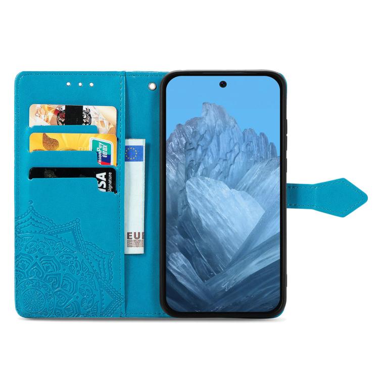 For Google Pixel 10 Pro XL Mandala Flower Embossed Leather Phone Case