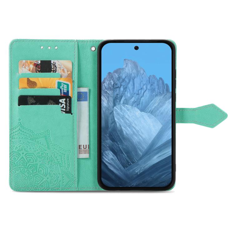 For Google Pixel 10 Pro XL Mandala Flower Embossed Leather Phone Case