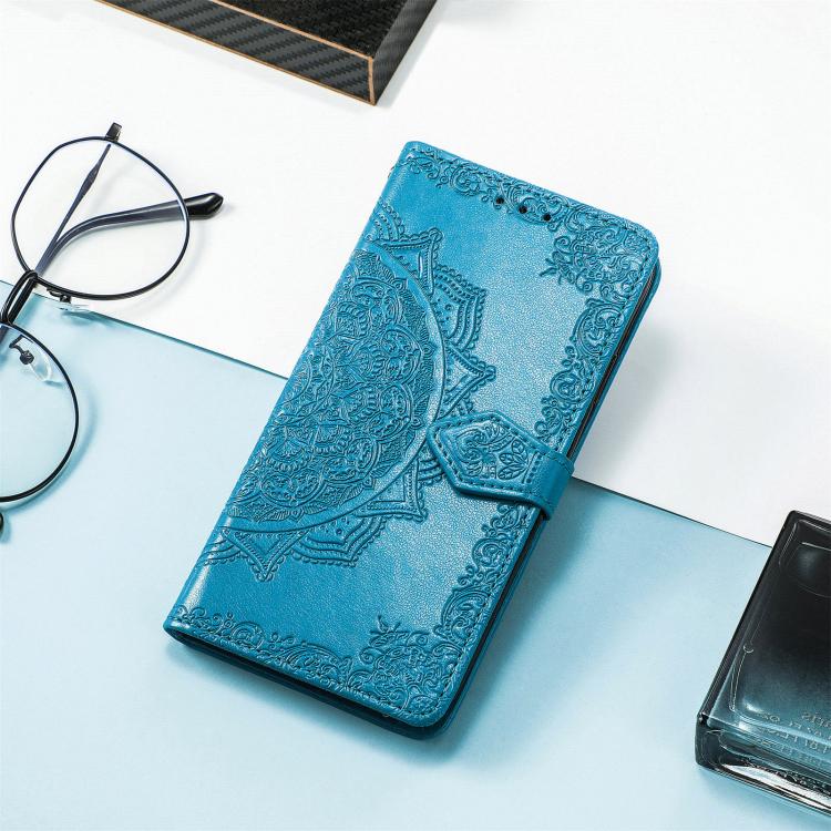 For Google Pixel 10a Mandala Flower Embossed Leather Phone Case