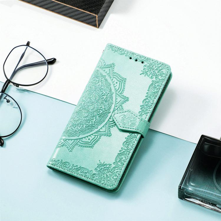 For Google Pixel 10a Mandala Flower Embossed Leather Phone Case