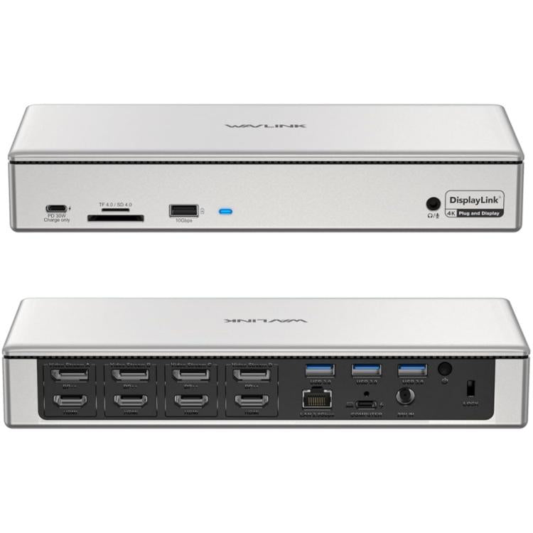 WAVLINK UG69PD12 DisplayLink Docking Station Quad  Monitors For Laptops M1 / M2 / Mac & Windows, Plug:AU Plug