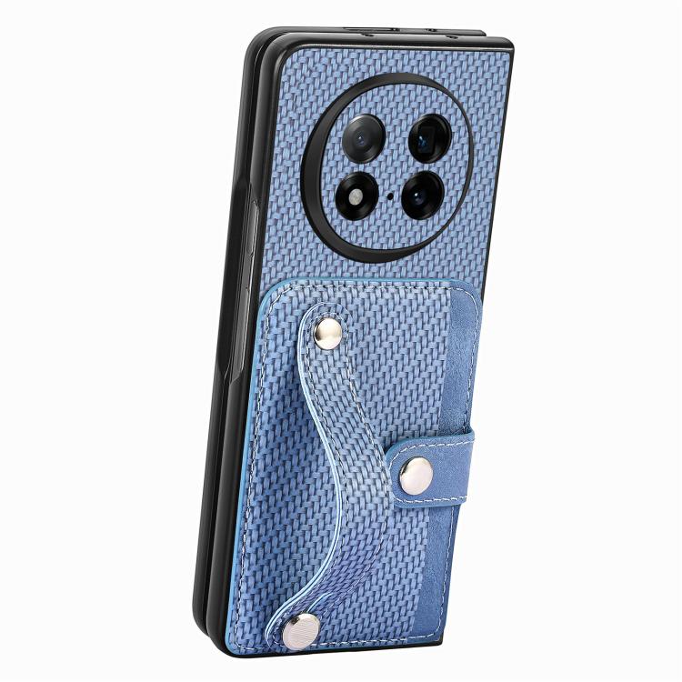 For OPPO Find N5 Wristband Kickstand Card Wallet Back Cover Phone Case