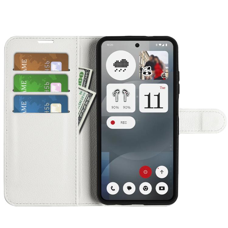 For Nothing Phone 3a Litchi Texture Horizontal Flip Leather Phone Case with Holder
