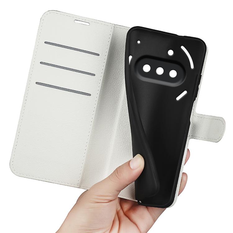 For Nothing Phone 3a Litchi Texture Horizontal Flip Leather Phone Case with Holder