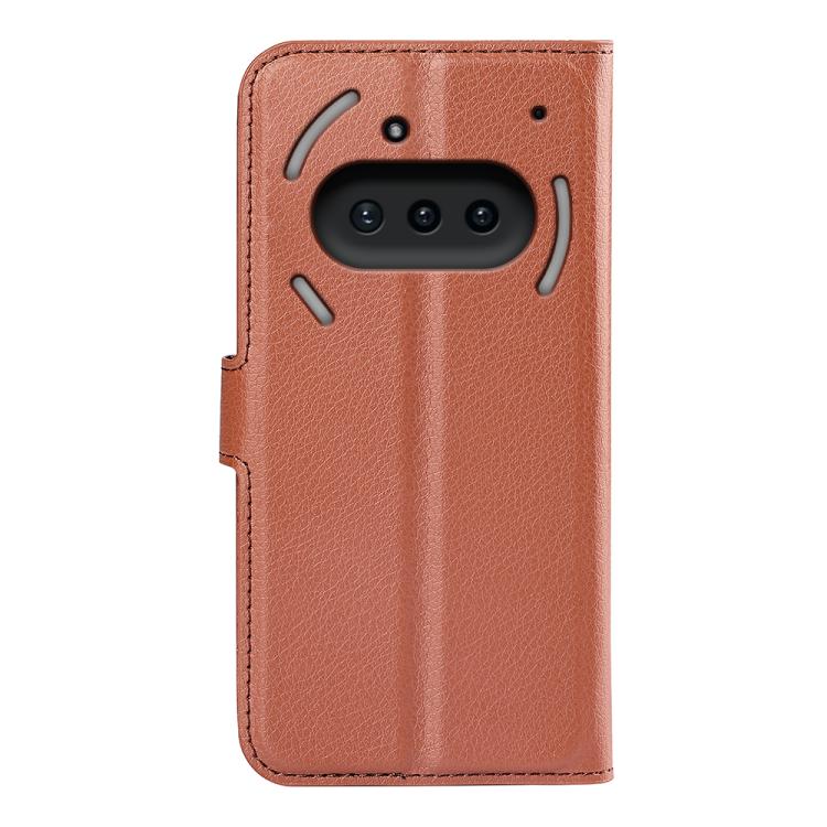 For Nothing Phone 3a Litchi Texture Horizontal Flip Leather Phone Case with Holder