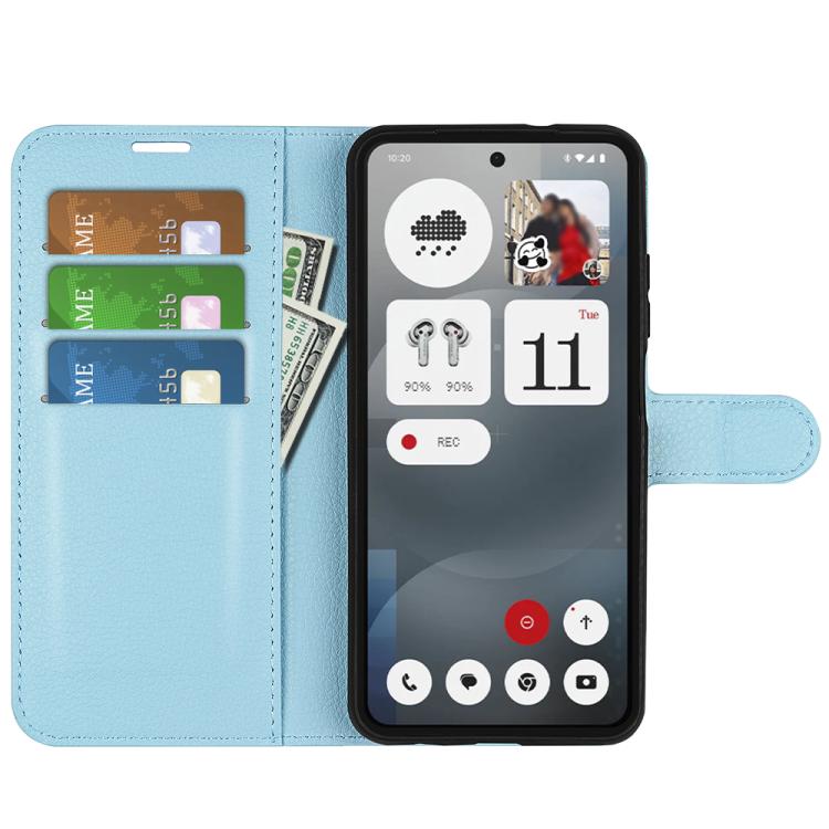 For Nothing Phone 3a Litchi Texture Horizontal Flip Leather Phone Case with Holder