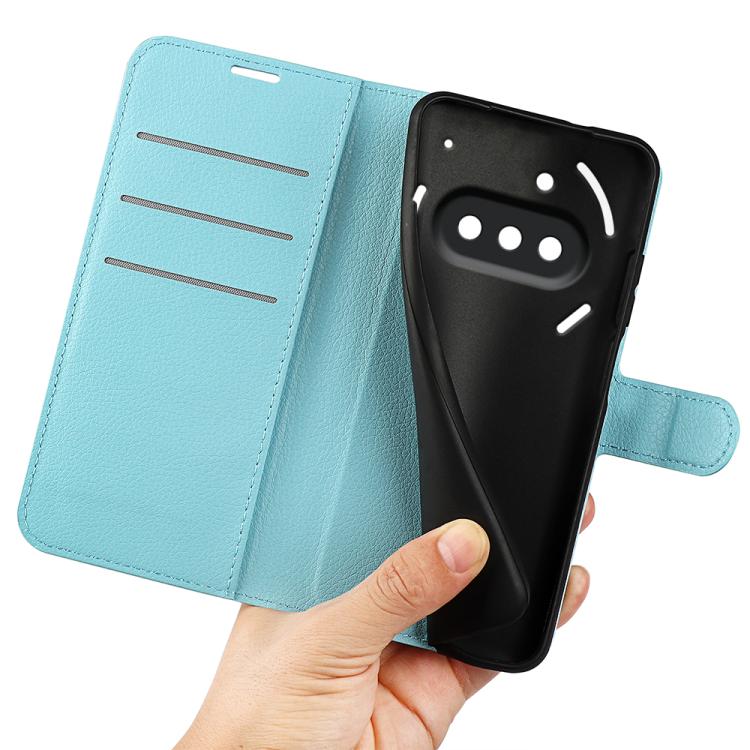 For Nothing Phone 3a Litchi Texture Horizontal Flip Leather Phone Case with Holder