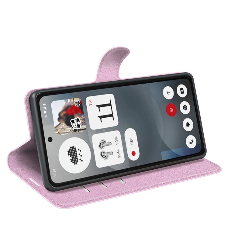 For Nothing Phone 3a Litchi Texture Horizontal Flip Leather Phone Case with Holder