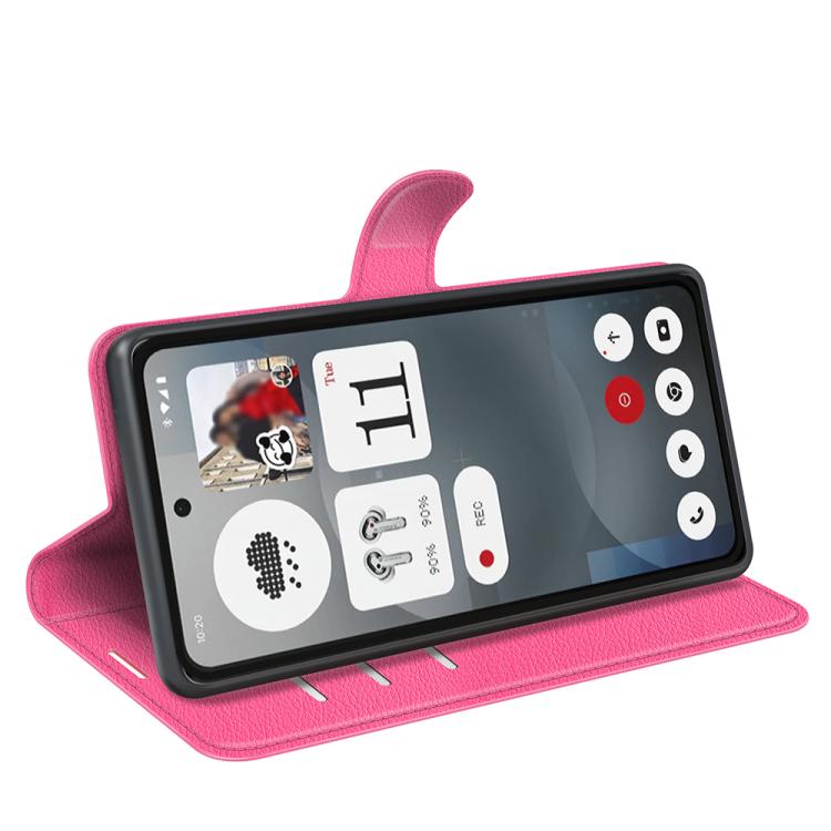 For Nothing Phone 3a Litchi Texture Horizontal Flip Leather Phone Case with Holder