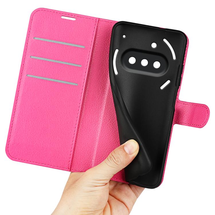 For Nothing Phone 3a Litchi Texture Horizontal Flip Leather Phone Case with Holder