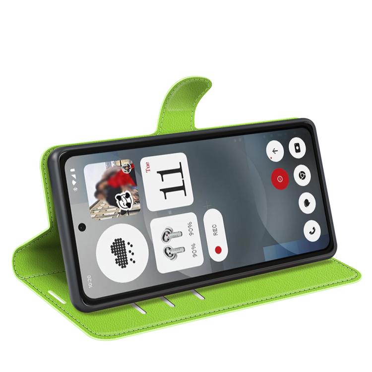 For Nothing Phone 3a Litchi Texture Horizontal Flip Leather Phone Case with Holder
