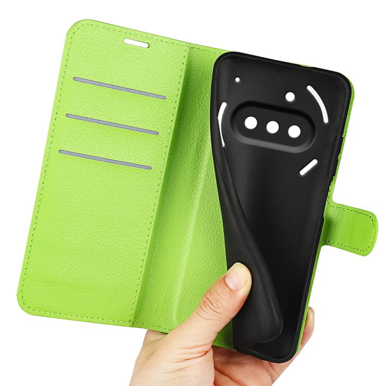 For Nothing Phone 3a Litchi Texture Horizontal Flip Leather Phone Case with Holder