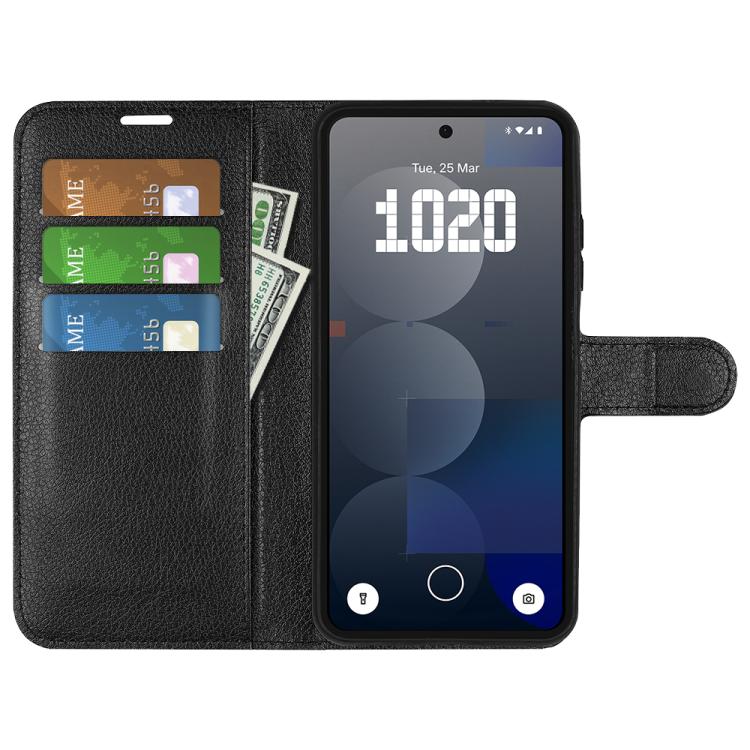 For Nothing Phone 3a Pro Litchi Texture Horizontal Flip Leather Phone Case with Holder
