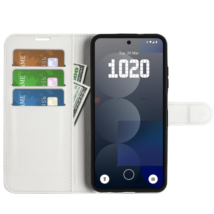 For Nothing Phone 3a Pro Litchi Texture Horizontal Flip Leather Phone Case with Holder