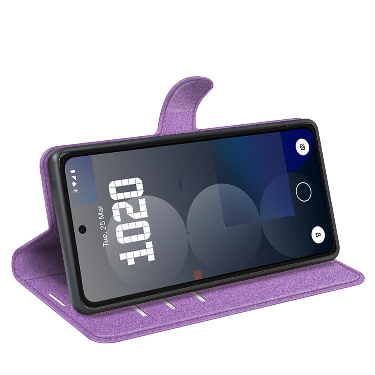 For Nothing Phone 3a Pro Litchi Texture Horizontal Flip Leather Phone Case with Holder