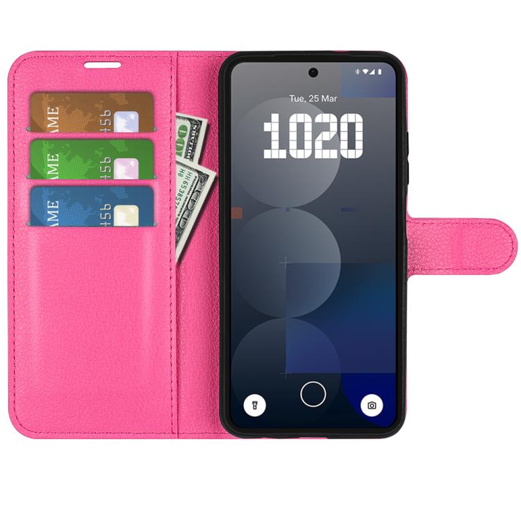 For Nothing Phone 3a Pro Litchi Texture Horizontal Flip Leather Phone Case with Holder