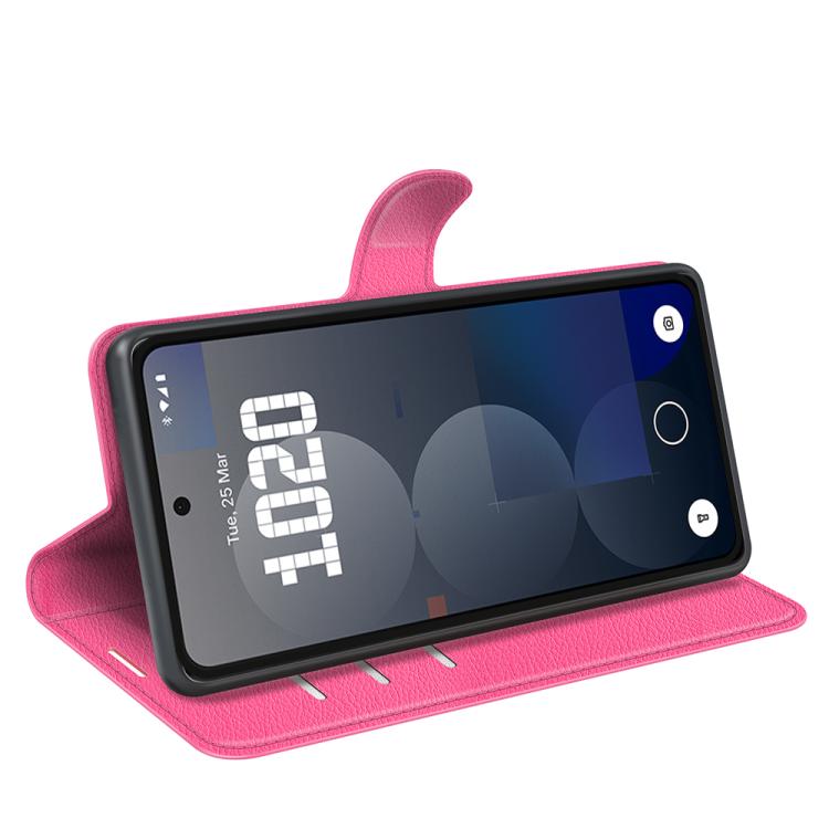 For Nothing Phone 3a Pro Litchi Texture Horizontal Flip Leather Phone Case with Holder