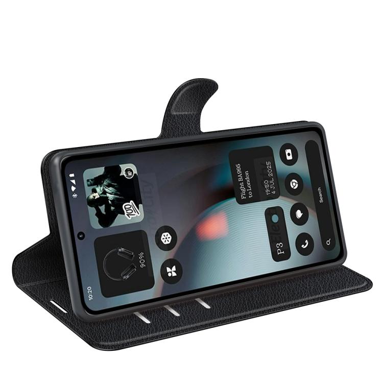 For Nothing Phone 3 5G Litchi Texture Horizontal Flip Leather Phone Case with Holder