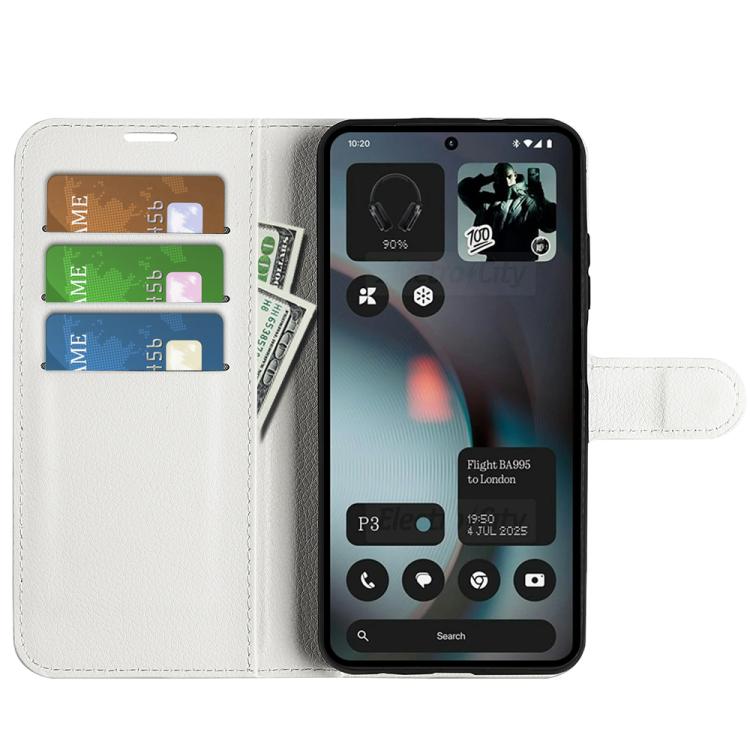 For Nothing Phone 3 5G Litchi Texture Horizontal Flip Leather Phone Case with Holder