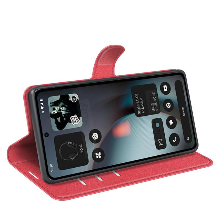 For Nothing Phone 3 5G Litchi Texture Horizontal Flip Leather Phone Case with Holder