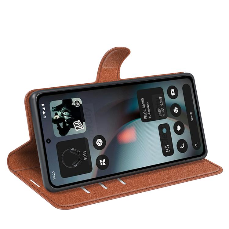 For Nothing Phone 3 5G Litchi Texture Horizontal Flip Leather Phone Case with Holder