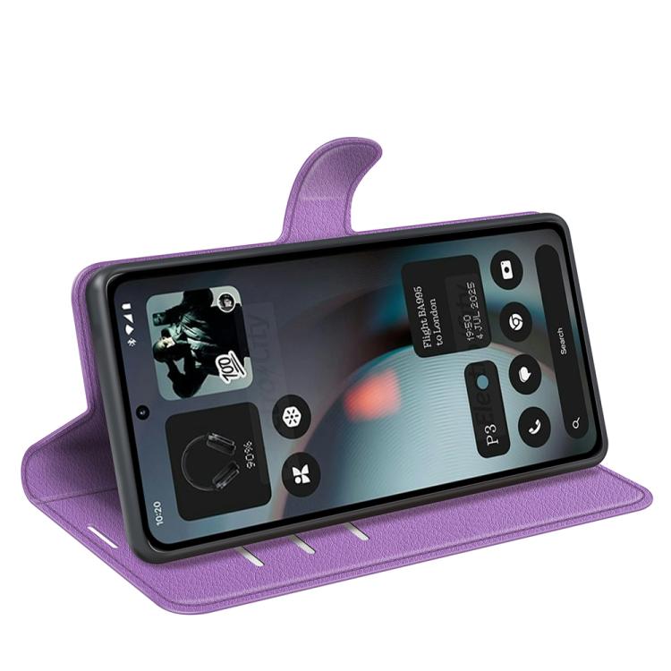For Nothing Phone 3 5G Litchi Texture Horizontal Flip Leather Phone Case with Holder