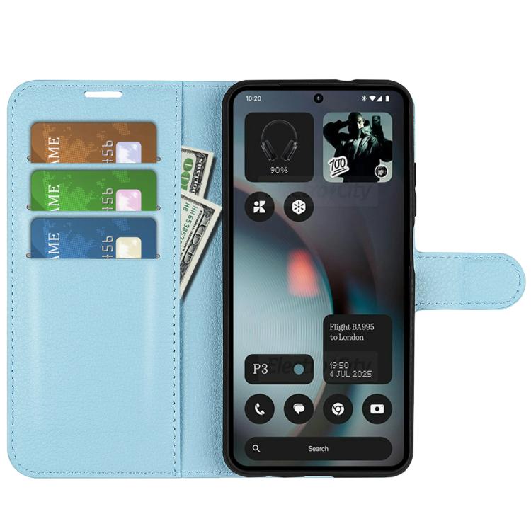 For Nothing Phone 3 5G Litchi Texture Horizontal Flip Leather Phone Case with Holder