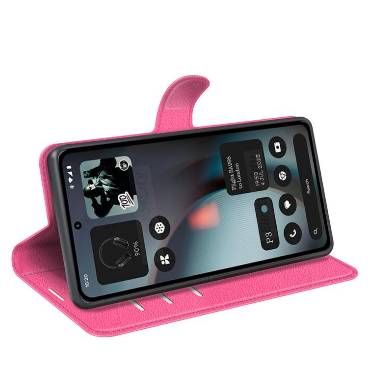 For Nothing Phone 3 5G Litchi Texture Horizontal Flip Leather Phone Case with Holder