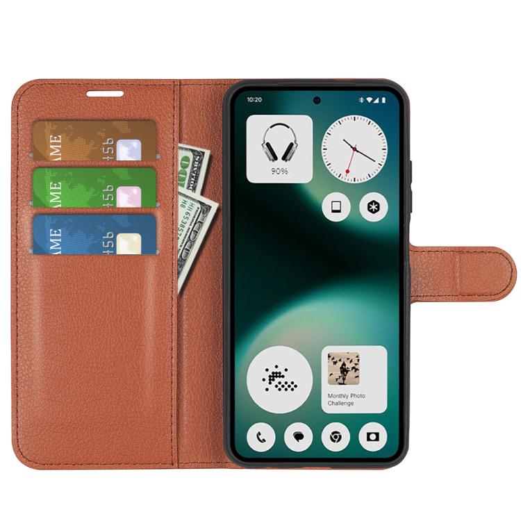 For Nothing Phone 3a Lite Litchi Texture Horizontal Flip Leather Phone Case with Holder
