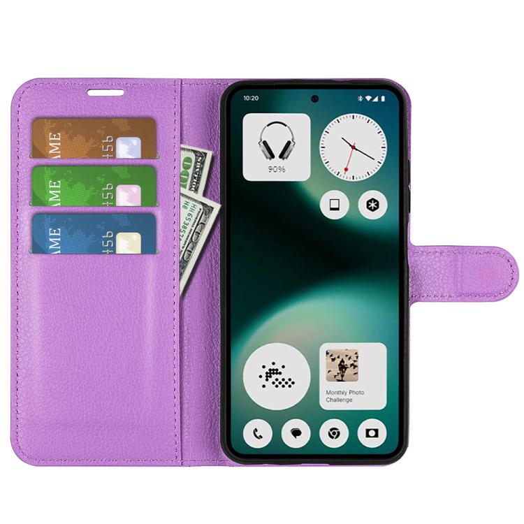 For Nothing Phone 3a Lite Litchi Texture Horizontal Flip Leather Phone Case with Holder