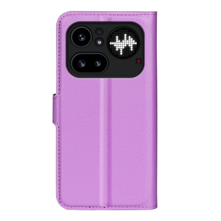 For Nothing Phone 4a Pro Litchi Texture Horizontal Flip Leather Phone Case with Holder