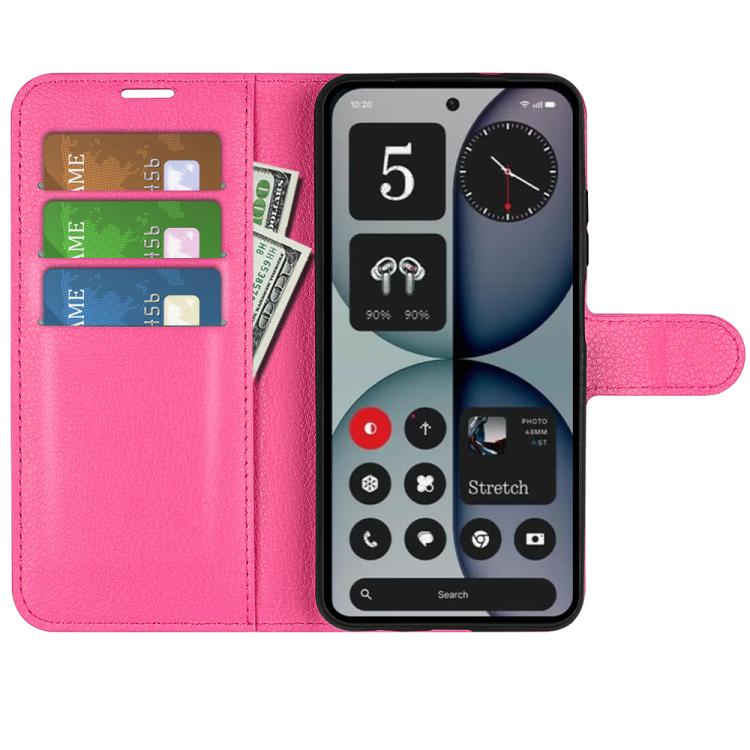 For Nothing Phone 4a Pro Litchi Texture Horizontal Flip Leather Phone Case with Holder