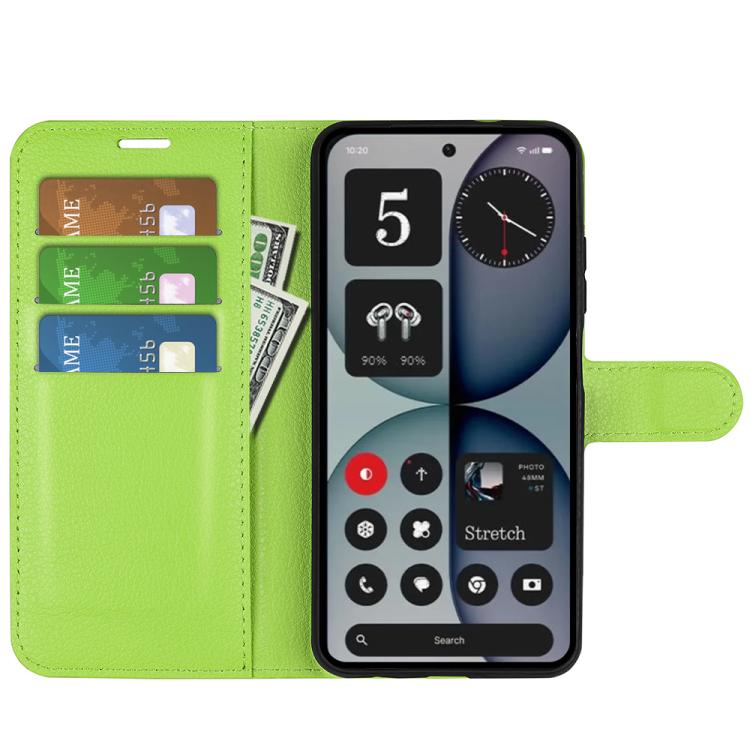 For Nothing Phone 4a Pro Litchi Texture Horizontal Flip Leather Phone Case with Holder