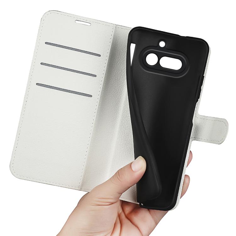For Nothing Phone 4a Litchi Texture Horizontal Flip Leather Phone Case with Holder
