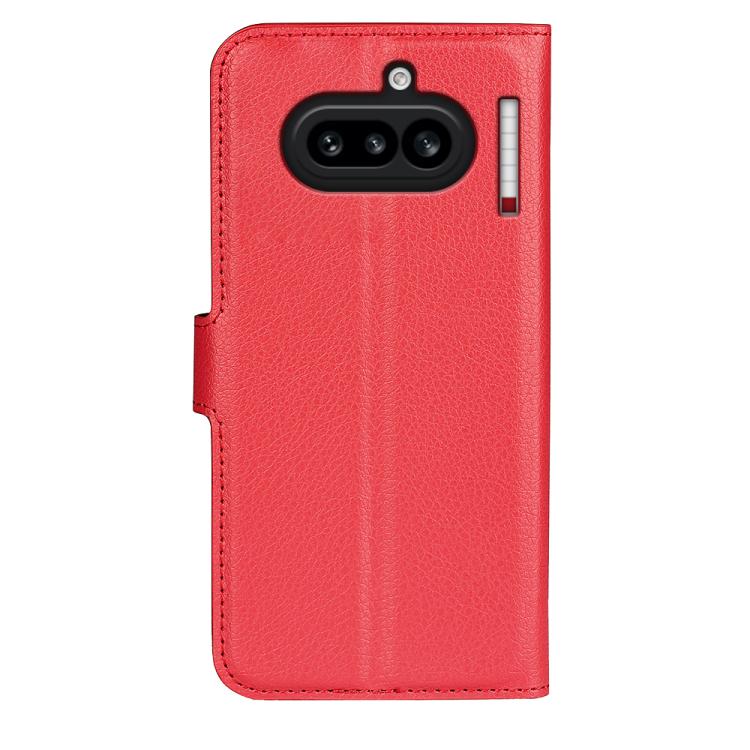For Nothing Phone 4a Litchi Texture Horizontal Flip Leather Phone Case with Holder