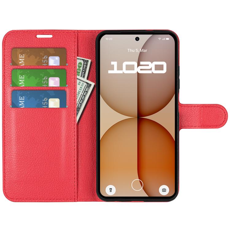 For Nothing Phone 4a Litchi Texture Horizontal Flip Leather Phone Case with Holder
