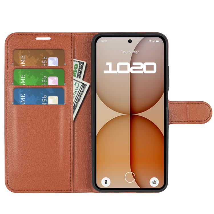 For Nothing Phone 4a Litchi Texture Horizontal Flip Leather Phone Case with Holder